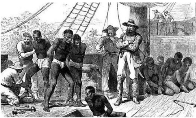 브라질 커피의 일등공신은 노예제도였다. 브라질 노예를 다루는 노예상인들 이미지 